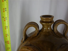 Load image into Gallery viewer, Marvin Bailey Pottery 19 Inch Amber Tan Xlarge 11 Tooth Ugly Face Jug
