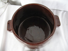 Load image into Gallery viewer, Vintage West Bend Brown 2 Quart Ceramic Bean Pot with Aluminum Cover No Base
