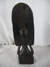 Load image into Gallery viewer, Vintage Hand Carved Tanganyika Ebony Goddess Bust Statue
