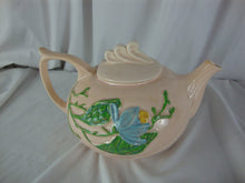 Load image into Gallery viewer, Vintage Hull USA H-20-6 1/2&quot; Blue Magnolia Art Deco Teapot
