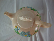 Load image into Gallery viewer, Vintage Hull USA H-20-6 1/2&quot; Blue Magnolia Art Deco Teapot
