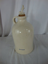 Load image into Gallery viewer, 1972 Henry McKenna Half Gallon Stoneware Empty Decanter with Cork Pour Stopper
