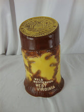 Load image into Gallery viewer, 1975 Royal Halburton China Wild Wonderful West Virginia Tree Stump Leaf Decanter
