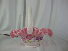 Load image into Gallery viewer, *Fenton Pink Glass signed and numbered basket
