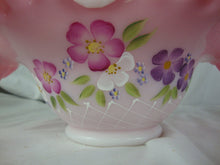 Load image into Gallery viewer, *Fenton Pink Glass signed and numbered basket
