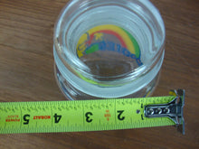 Load image into Gallery viewer, 1970&#39;s Peanuts Snoopy Woodstock Glass Rainbow Goodies Canister with Lid
