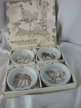 Load image into Gallery viewer, Vintage Shafford Japan Wild Habitat Porcelain Animal Ashtrays Set of 4
