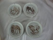 Load image into Gallery viewer, Vintage Shafford Japan Wild Habitat Porcelain Animal Ashtrays Set of 4
