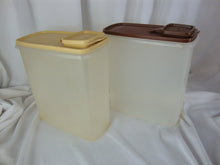 Load image into Gallery viewer, Vintage Tupperware Cereal &amp; Dry Food Keeper Set of 2 with Lids
