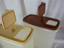 Load image into Gallery viewer, Vintage Tupperware Cereal &amp; Dry Food Keeper Set of 2 with Lids
