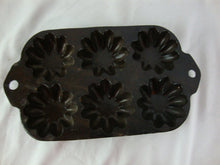 Load image into Gallery viewer, Vintage Turks Head 6 Slot Cast Iron Baking Pan Unrestored
