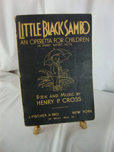 Load image into Gallery viewer, Vintage Little Black Sambo Operetta for Children Softcover School Program Book
