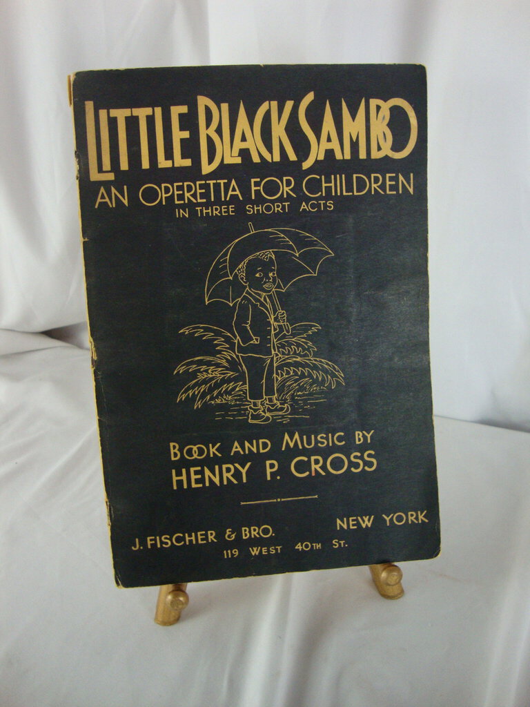 Vintage Little Black Sambo Operetta for Children Softcover School Program Book