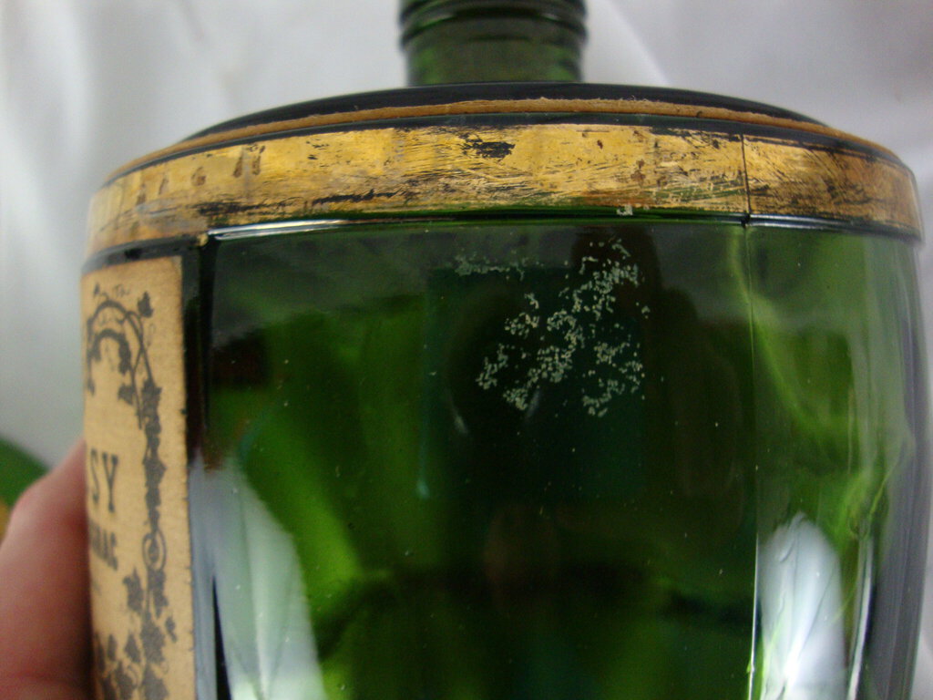 Vintage Hennessy VSOP Reserve Cognac Green Glass Empty Barrel