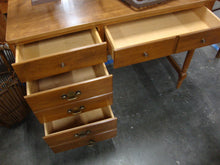 Load image into Gallery viewer, Vintage Ethan Allen Nutmeg Maple Four Drawer Student Desk
