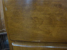 Load image into Gallery viewer, Vintage Ethan Allen Nutmeg Maple Four Drawer Student Desk
