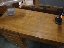 Load image into Gallery viewer, Vintage Ethan Allen Nutmeg Maple Four Drawer Student Desk
