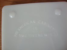 Load image into Gallery viewer, 1950s The American Cabinet Co. Milk Glass Ribbed Slanted Dental Equipment Tray
