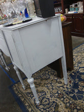 Load image into Gallery viewer, Vintage PROJECT Painted Mahogany Server Sideboard Spindle Legs
