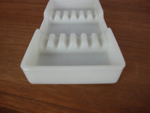 Load image into Gallery viewer, 1950s The American Cabinet Co. Milk Glass Double Ribbed Dental Equipment Tray
