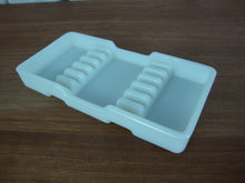 Load image into Gallery viewer, 1950s The American Cabinet Co. Milk Glass Double Ribbed Dental Equipment Tray
