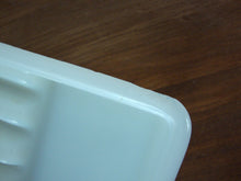 Load image into Gallery viewer, 1950s The American Cabinet Co. Milk Glass Double Ribbed Dental Equipment Tray
