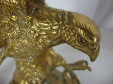 Load image into Gallery viewer, Vintage Brass Eagle Landing Table Bird Figurine
