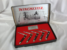 Load image into Gallery viewer, 1988 Winchester Model 37 Red Letter Series Limited Edition Five Knife Collector Set
