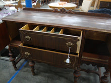 Load image into Gallery viewer, Vintage Jacobean Mahogany Server Sideboard PROJECT AS IS
