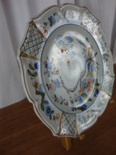 Load image into Gallery viewer, Vintage K&amp;G French Faience Cottage Floral Decor Plate
