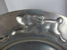 Load image into Gallery viewer, Vintage Mariposa Mexico Pewter Rabbit Serving Platter
