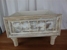 Load image into Gallery viewer, Custom Painted White Distressed Farmhouse Pet Drawer Bed
