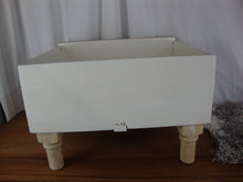 Load image into Gallery viewer, Custom Painted White Distressed Farmhouse Pet Drawer Bed
