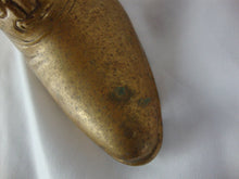 Load image into Gallery viewer, Vintage Large Brass Ladies Victorian Lace Up Heel Boot Shoe Planter Vase
