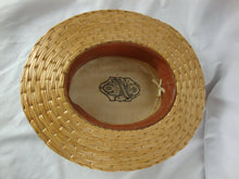 Load image into Gallery viewer, Vintage Henneberry Straws of Quality Men&#39;s 7 1/8 Straw Woven Hat
