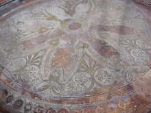Load image into Gallery viewer, Antique Old Sheffield Silverplate Floral Beaded Trim Ball Claw Footed Round Tray
