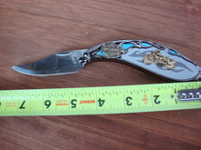 Load image into Gallery viewer, Franklin Mint Harley Davidson Sportster Folding Collector Knife with Soft Case
