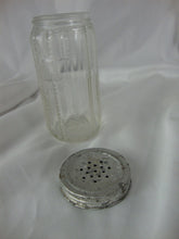 Load image into Gallery viewer, Vintage Hoosier Sellers Vertical Beaded Rib Spice Jar Bottle with Metal Lid
