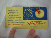 Load image into Gallery viewer, 1955 Reddy Kilowatt Your Favorite &quot;Pin-Up&quot; Pamphlet with Metal Reddy Stick Pin
