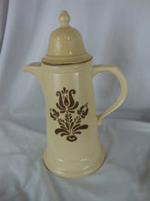 Load image into Gallery viewer, Vintage Pfaltzgraff USA Village Yellow/Brown Stoneware Coffee Pot with Lid
