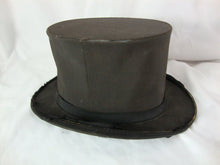 Load image into Gallery viewer, Vintage Bamberger&#39;s Newark NJ Men&#39;s Size 7 Not Collapsible Black Silk Top Hat
