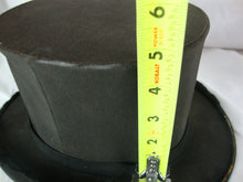 Load image into Gallery viewer, Vintage Bamberger&#39;s Newark NJ Men&#39;s Size 7 Not Collapsible Black Silk Top Hat
