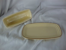 Load image into Gallery viewer, Vintage Pfaltzgraff Village Stoneware Butter Stick Keeper with Dome Lid
