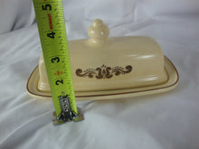 Load image into Gallery viewer, Vintage Pfaltzgraff Village Stoneware Butter Stick Keeper with Dome Lid

