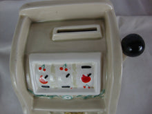 Load image into Gallery viewer, 1980 Fitz &amp; Floyd Handpainted Casino Slot Machine Coin Piggy Bank
