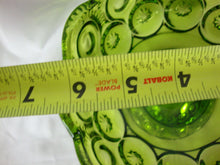 Load image into Gallery viewer, Vintage LE Smith Moon &amp; Stars Green Glass Lidded Candy Dish

