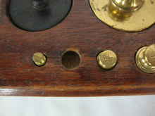 Load image into Gallery viewer, Antique Henry Troemner Apothecary Precision Balance Scale with Weights &amp; Wood Base
