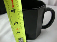 Load image into Gallery viewer, Vintage Arcoroc France Black Glass Octime Coffee Mugs Set of 4
