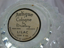 Load image into Gallery viewer, Vintage Wrisley Fenton Opalescent Hobnail Perfume Bottle with Original Wood Stopper
