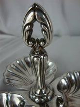 Load image into Gallery viewer, Vintage Silverplate Divided Shell Motif Nut Trinket Small Dish
